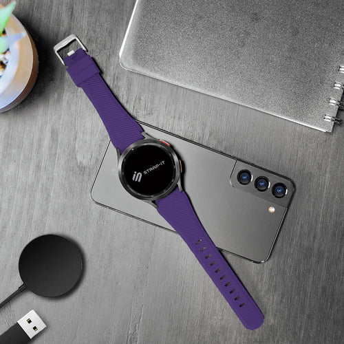Fossil Gen 4 Explorist (HR) siliconen bandje (paars)