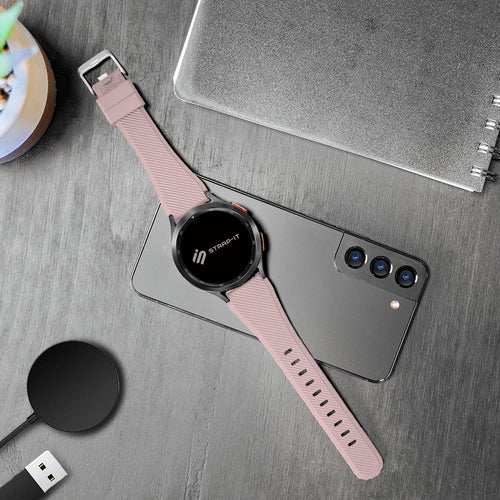 Amazfit Bip 5 Twill Silicone Strap (Pink)