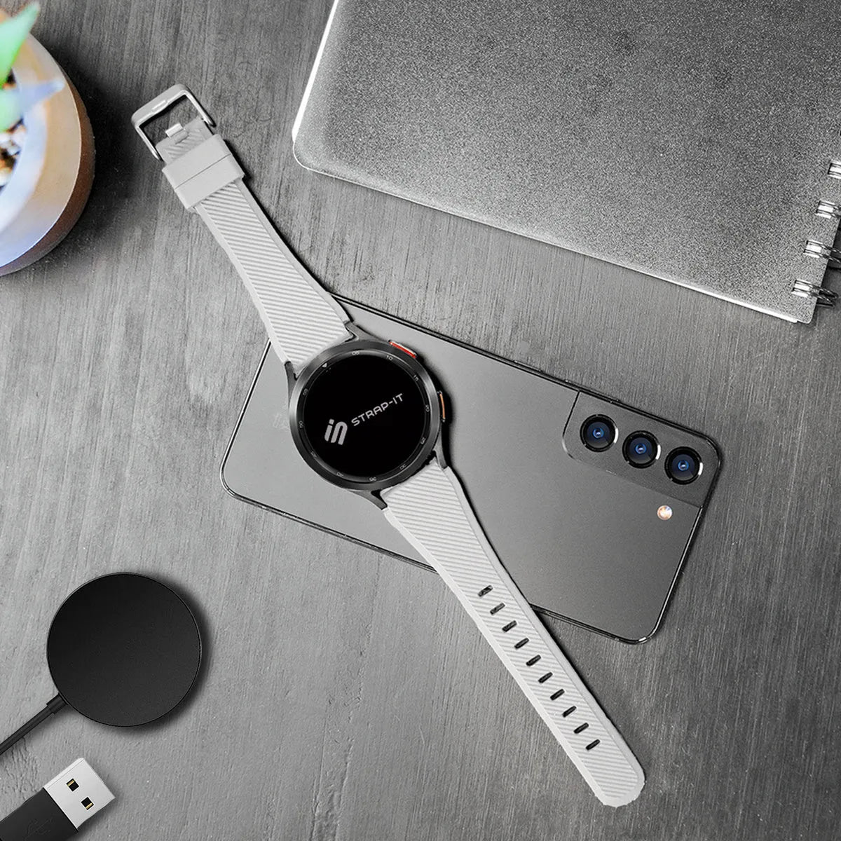 Oppo Watch X Twill Silicone Strap (White)