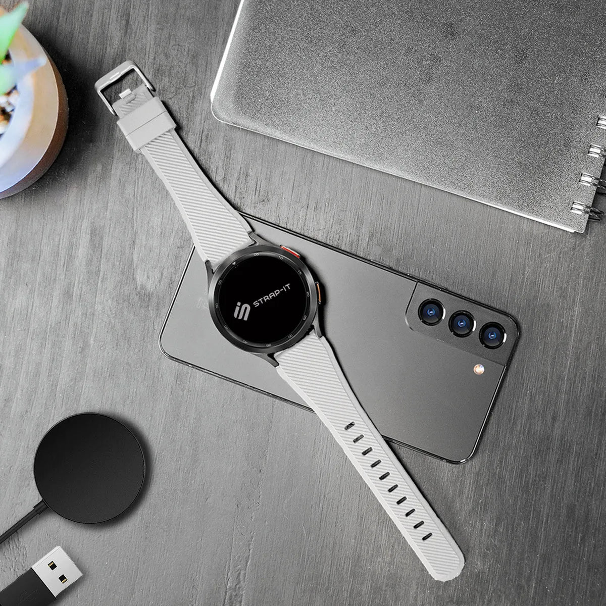 Amazfit GTR Mini Twill Silicone Strap (White)