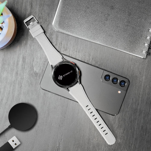 Withings ScanWatch Nova Twill Silicone Strap (White)