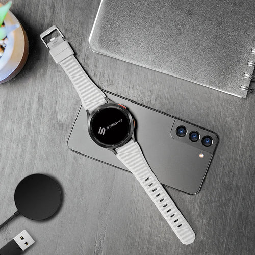 Polar Street X Twill Silicone Strap (White)