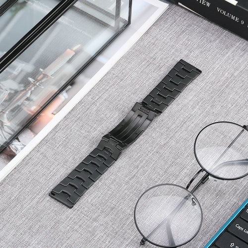 Huawei Watch Ultimate titanium grain band (platte sluiting) (zwart)