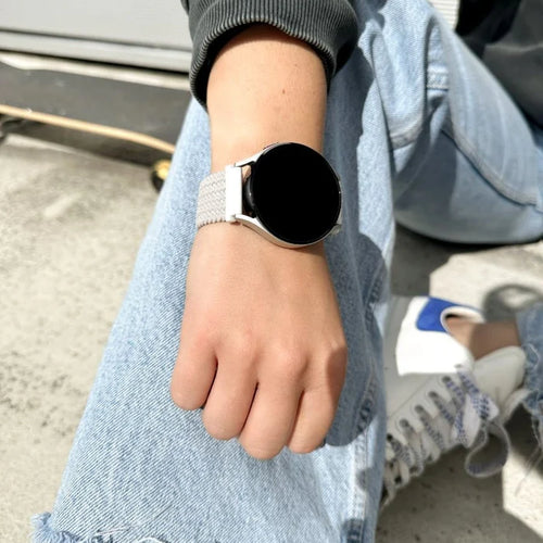 Amazfit Bip U (Pro) verstelbaar geweven band (wit)