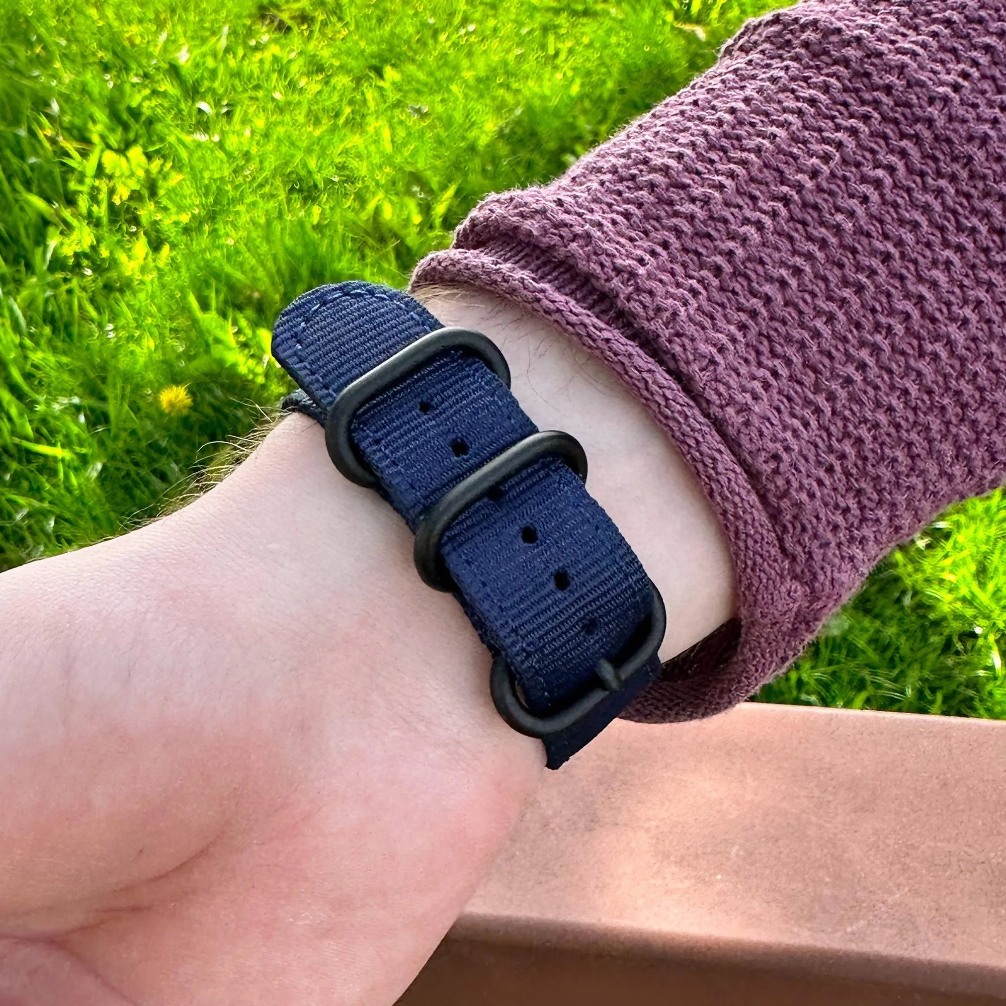 Amazfit GTR Mini nylon gesp band (blauw)