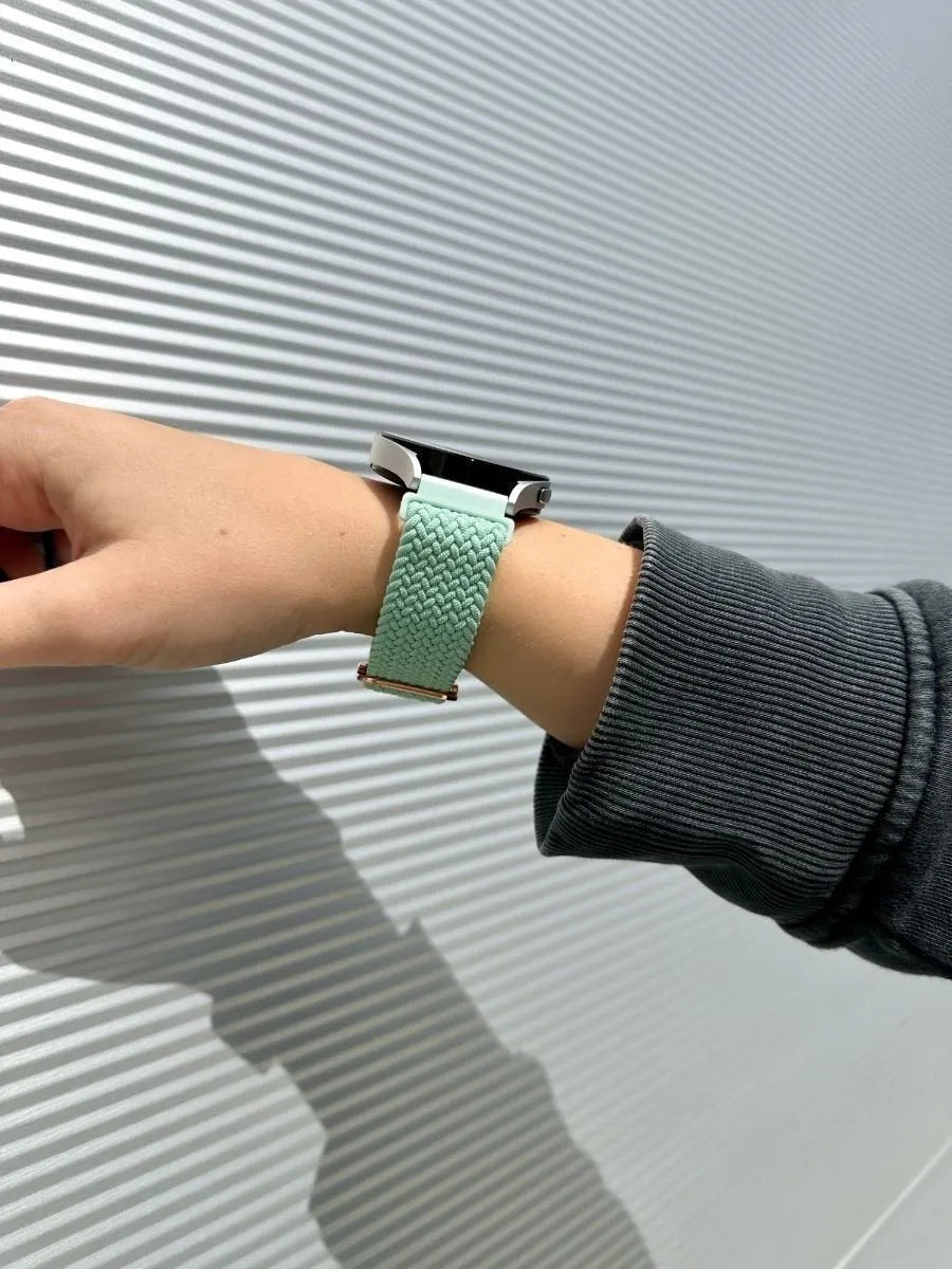 Suunto 9 Peak Pro verstelbaar geweven bandje (turquoise)