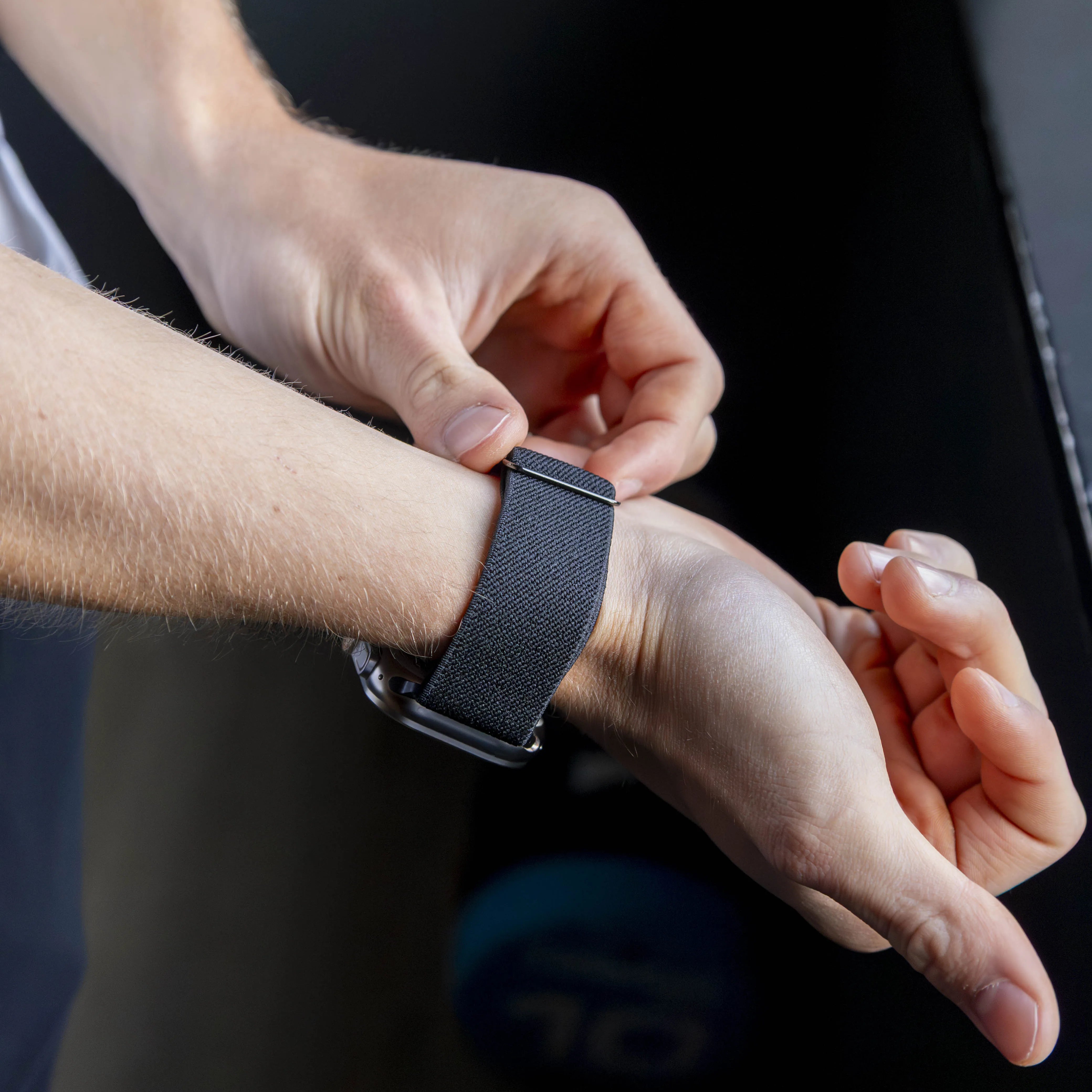 Apple Watch elastisch bandje (zwart)