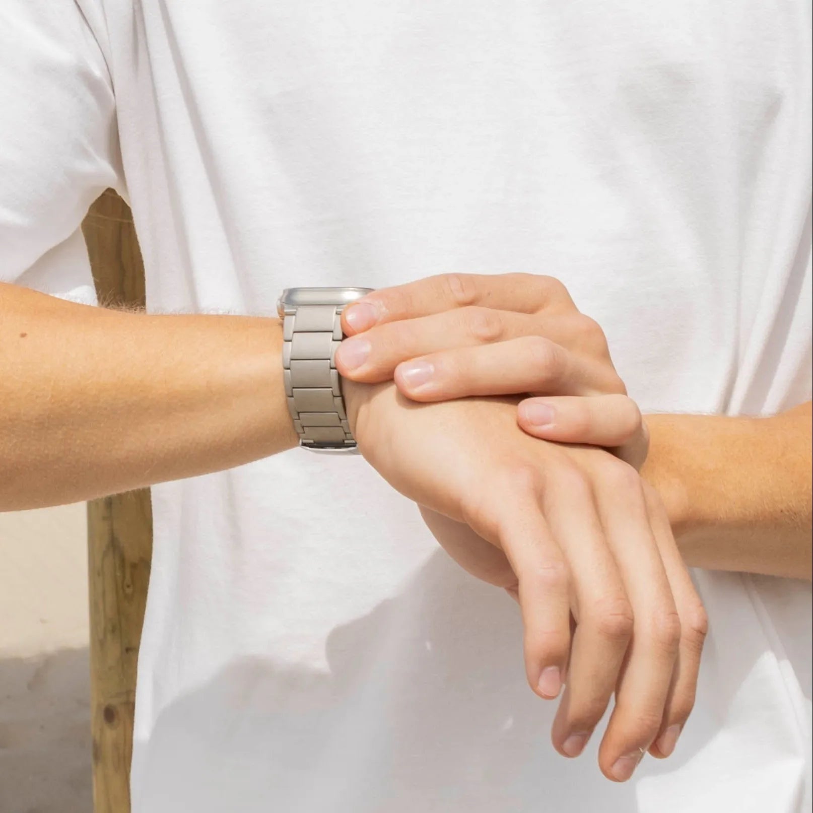 Apple Watch Titanium bandje (titanium)