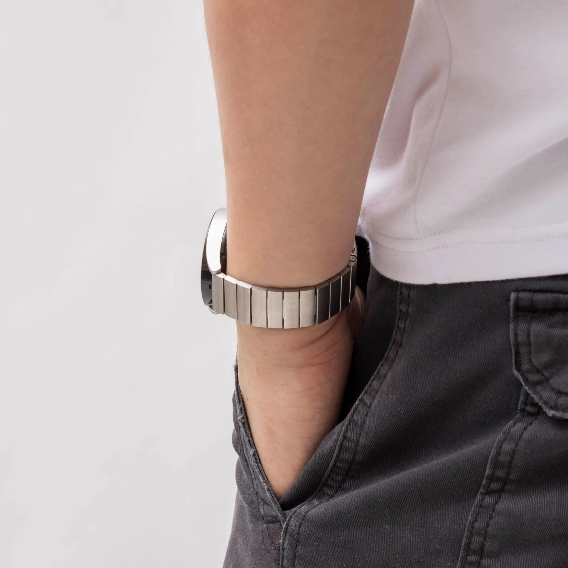 Polar Ignite metalen bandje (zilver)