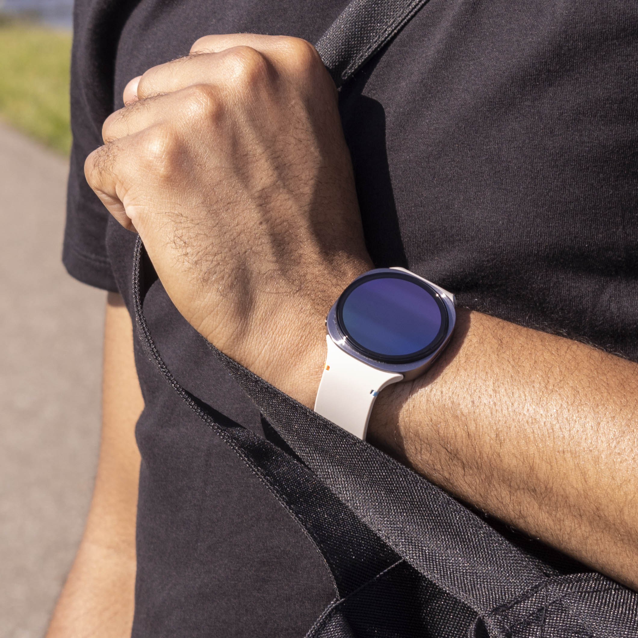 Samsung Galaxy Watch 8 Classic siliconen bandje (sterrenlicht)