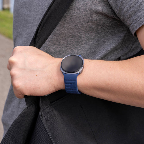Samsung Galaxy Watch 8 - 44mm outdoor siliconen bandje (donkerblauw)