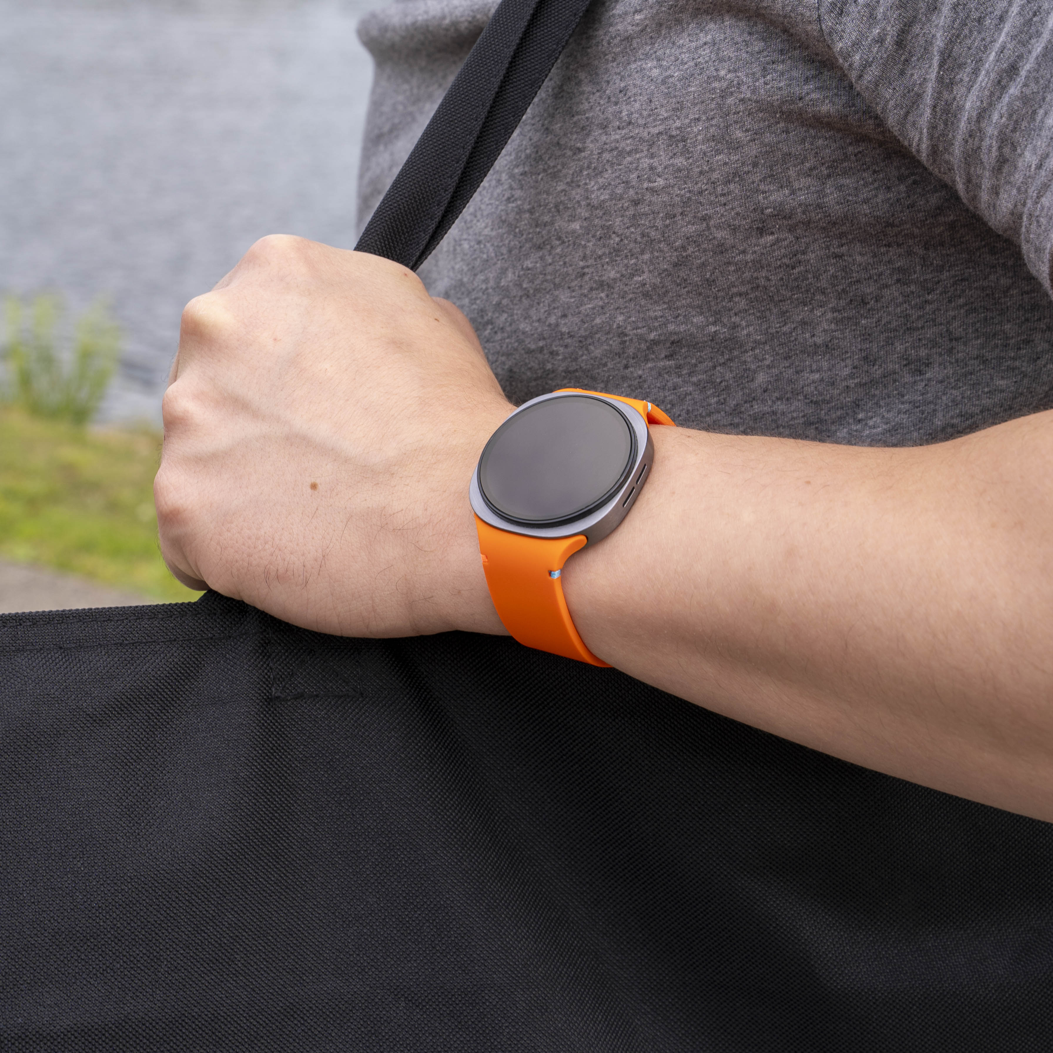 Samsung Galaxy Watch 9 - 44mm siliconen bandje (oranje)