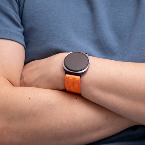 Samsung Galaxy Watch 8 - 44mm Nylon Strap (Orange)