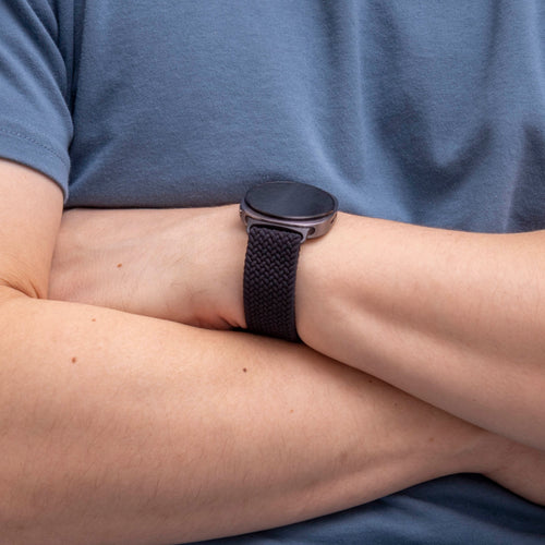  Samsung Galaxy Watch 8 - 40mm gevlochten band met P-buckle (zwart)