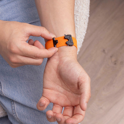 Samsung Galaxy Watch 8 - 40mm Braided Strap with P-Buckle (Orange)