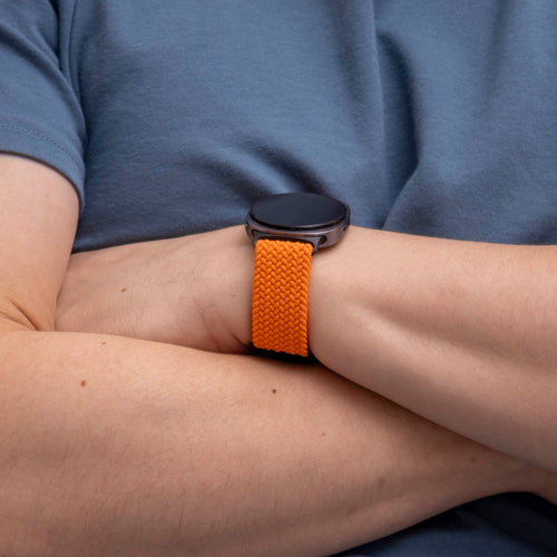 Samsung Galaxy Watch 8 Classic Braided Strap with P-Buckle (Orange)