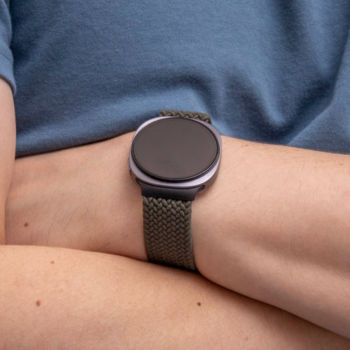 Samsung Galaxy Watch 8 Classic Braided Strap with P-Buckle (Green)