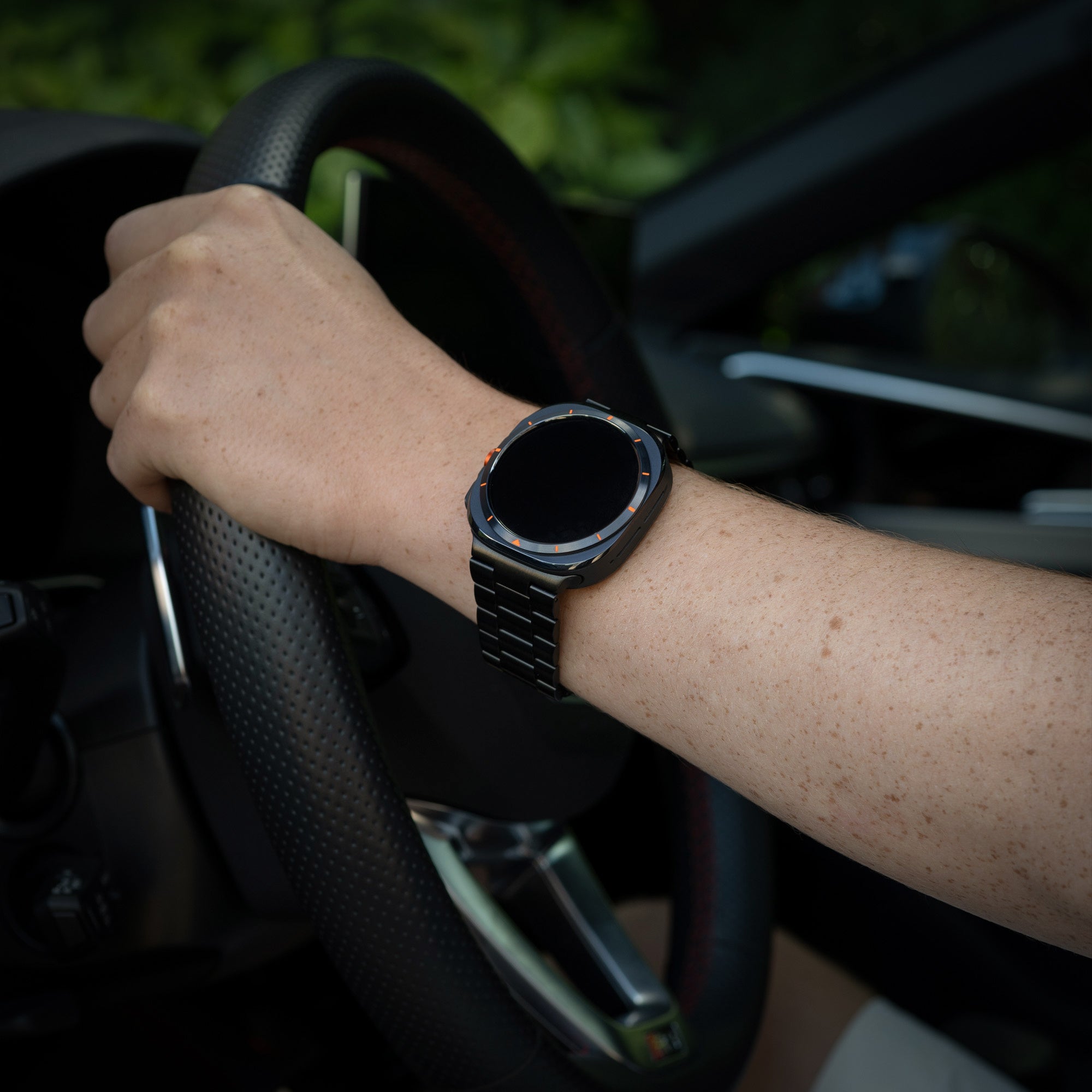 Samsung Galaxy Watch Ultra stalen band (zwart)