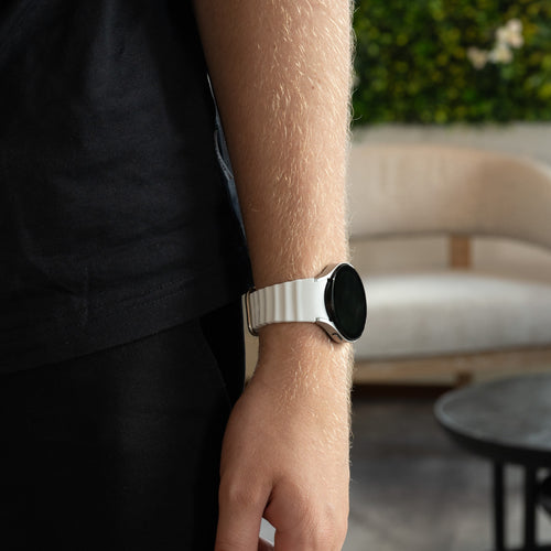 Silicone Ocean Strap, white, lifestyle photo