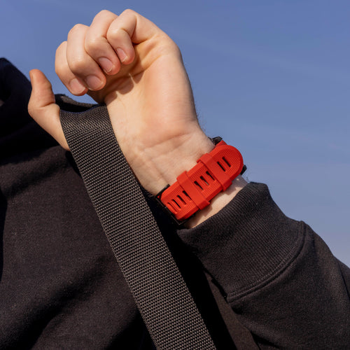 Garmin Quatix 3 / 6x / 7x Solar Silicone Strap (Red)