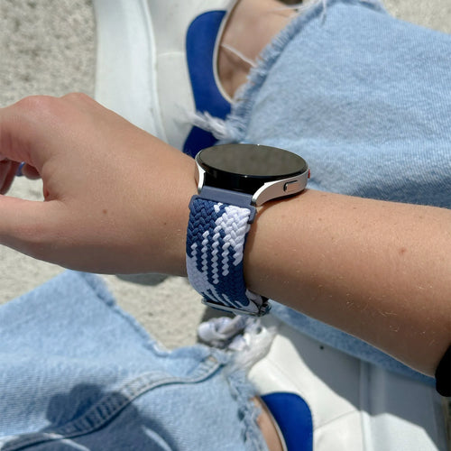 Amazfit GTR Mini Adjustable Braided Strap (Blue/White)