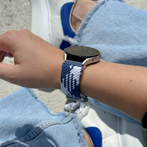 Redmi Watch 5 Active verstelbaar geweven bandje (blauw/wit)