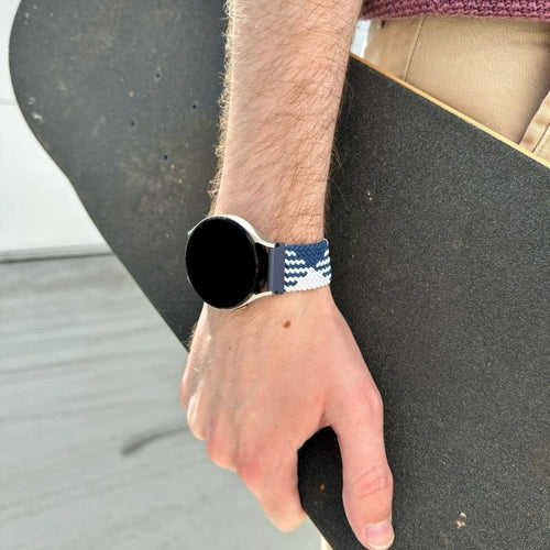 Redmi Watch 5 Active verstelbaar geweven bandje (blauw/wit)