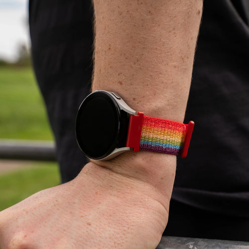 Amazfit Bip 5 nylon bandje (regenboog)