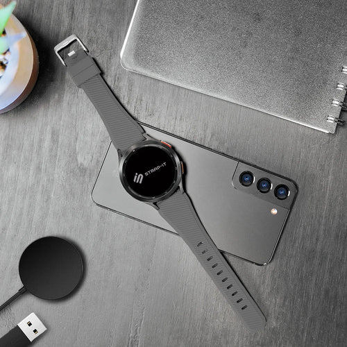 Amazfit GTR Mini twill siliconen bandje (grijs)