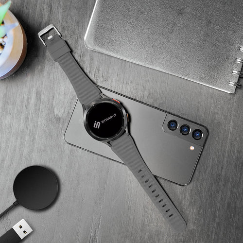 Amazfit Balance 2 Twill Silicone Strap (Grey)