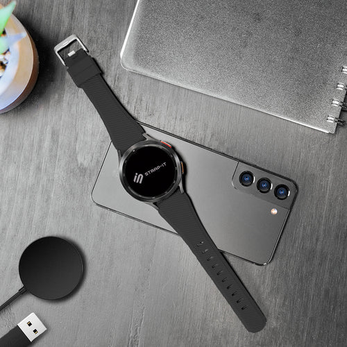 Amazfit GTR 4 twill siliconen bandje (zwart)
