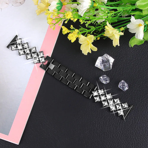 Steel Diamond Strap, black, lifestyle photo