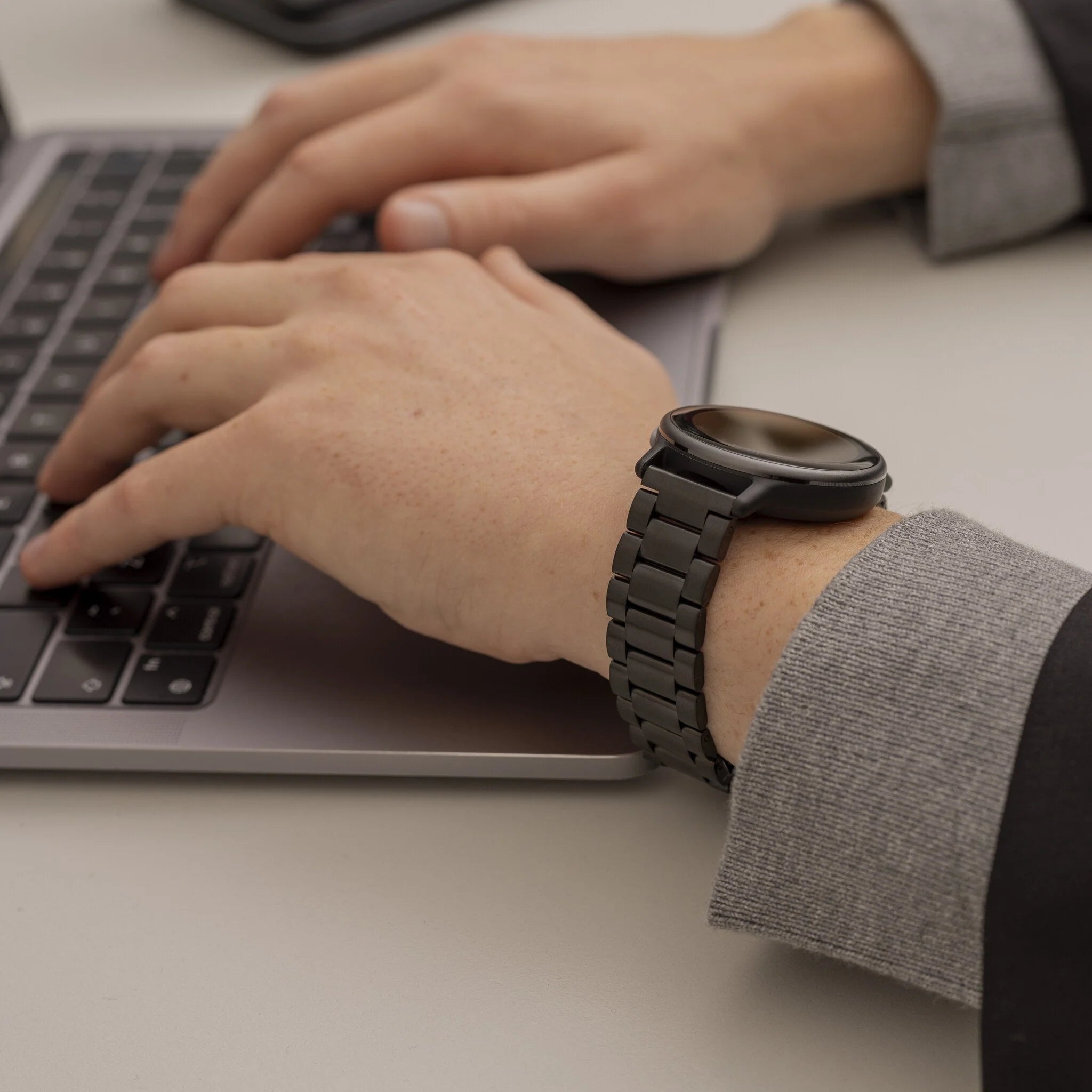 Samsung Gear Sport stalen band (zwart)