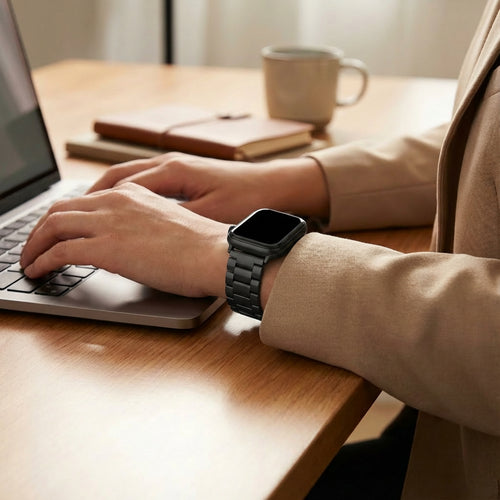 Redmi Watch 6 stalen band (zwart)