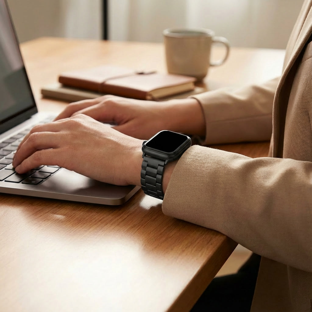 Redmi Watch 4 stalen band (zwart)