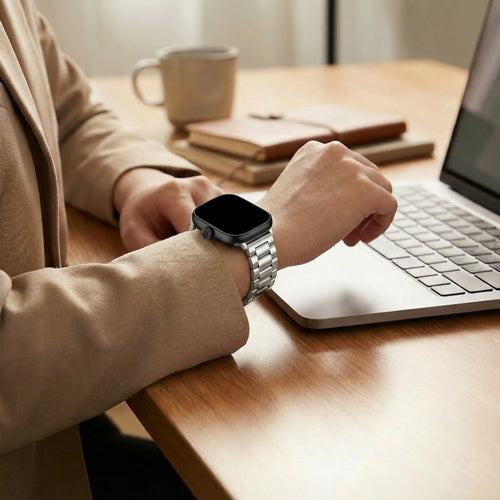 Steel Strap, silver, lifestyle photo