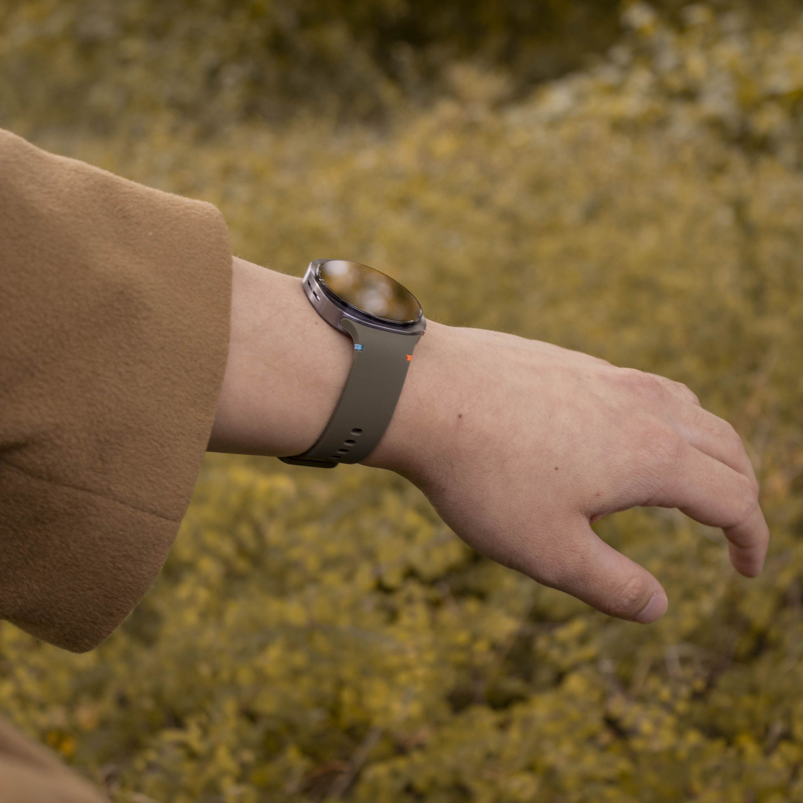 Samsung Galaxy Watch 9 - 44mm siliconen bandje (legergroen)