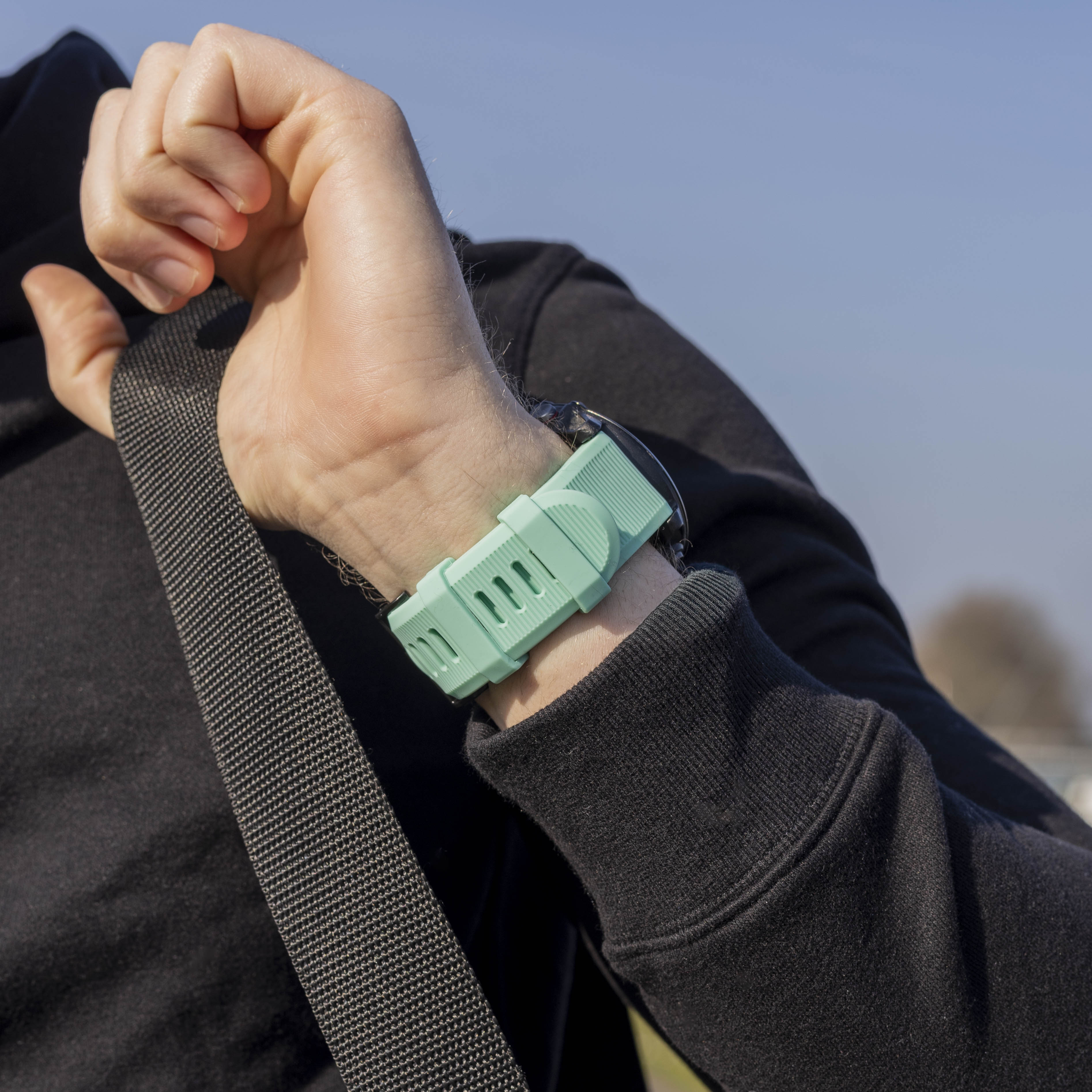 Garmin Fenix 7x siliconen bandje (aqua)