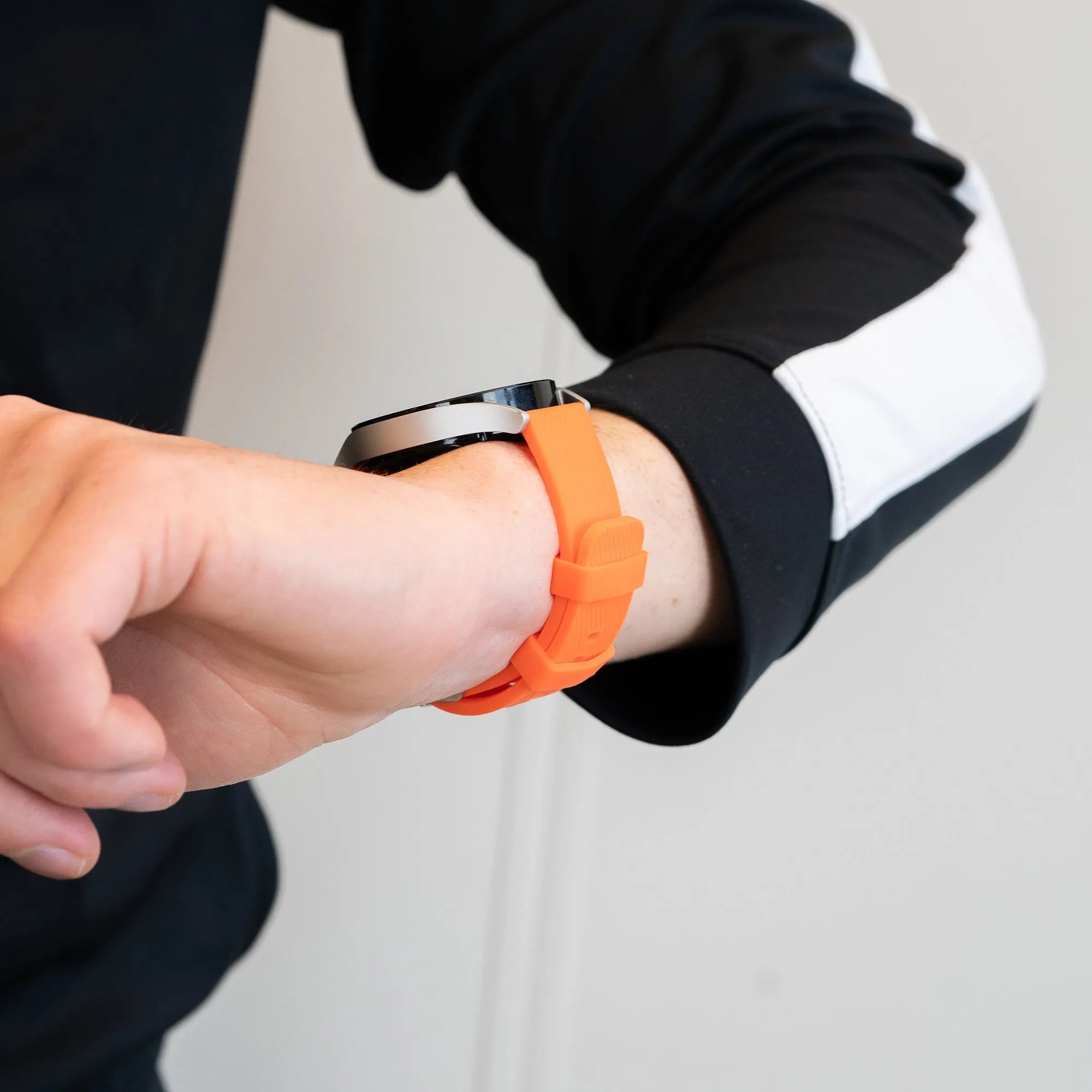 Bandz Gard Pro Health Smartwatch 3 - 41mm siliconen band 'Deluxe' (oranje)
