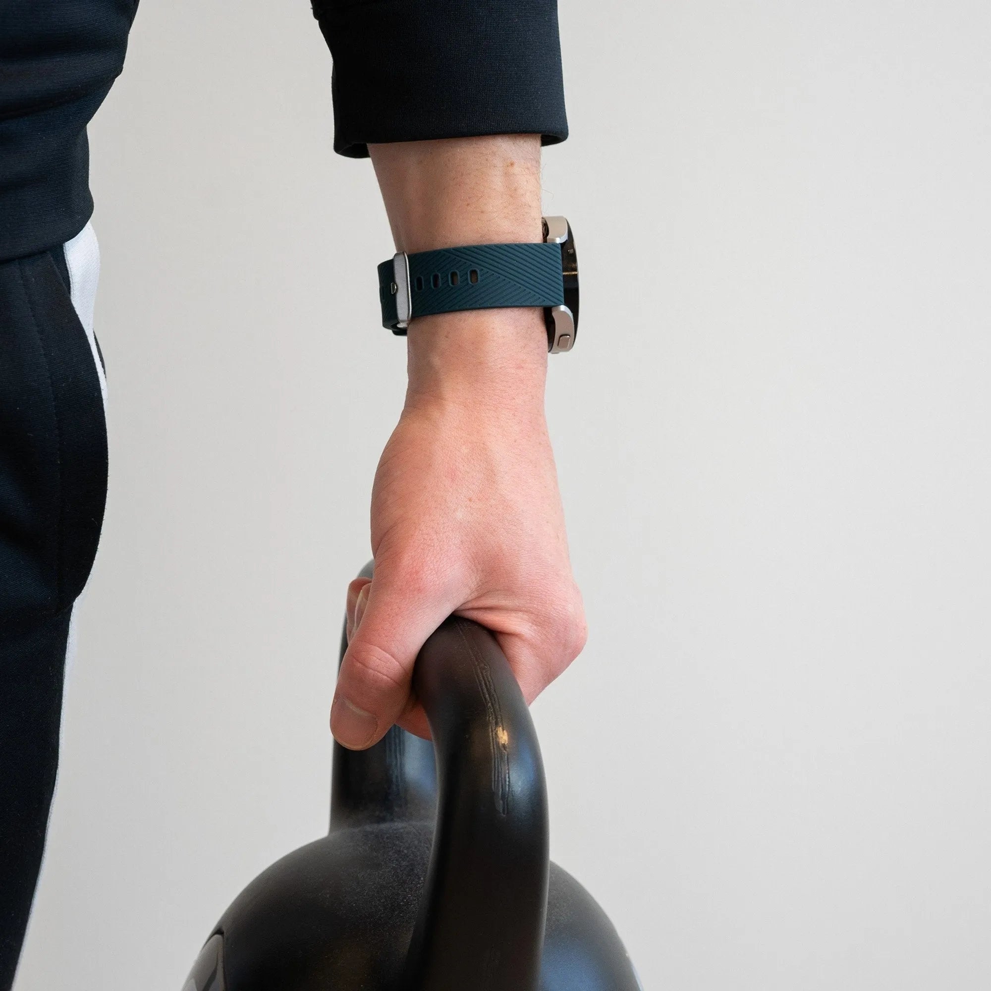 Bandz Suunto Run siliconen band 'Deluxe' (donkergroen)