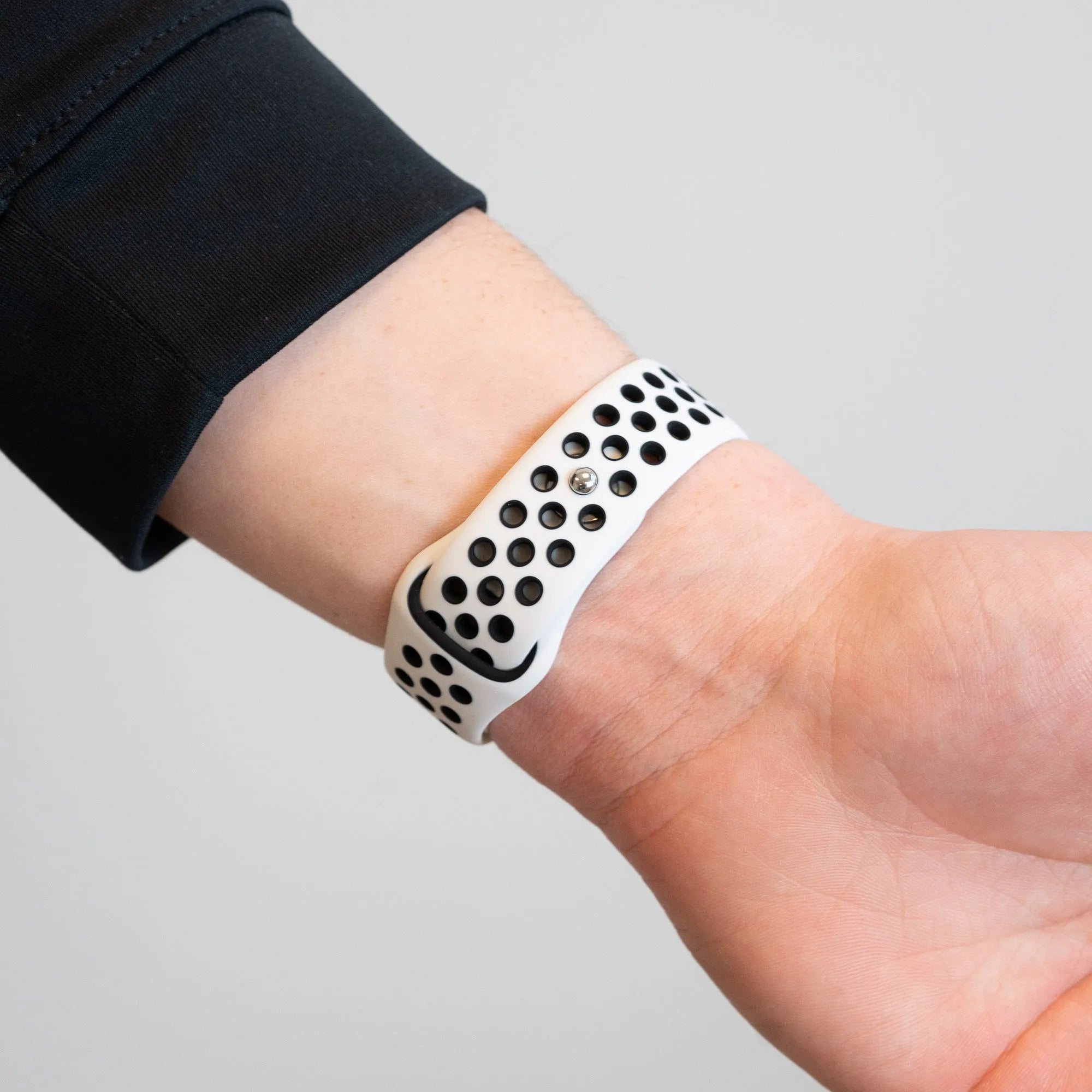 Bandz Coros Pace 2 sport band 'Deluxe' (wit/zwart)