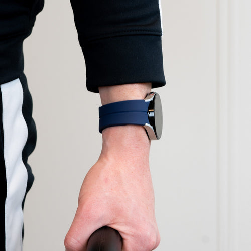 Silicone Strap 'Extreme', dark blue, lifestyle photo
