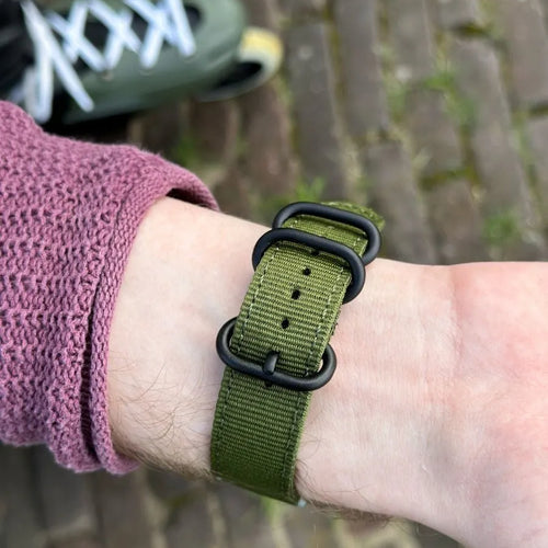 Honor Magic Watch 2 nylon gesp band (groen)