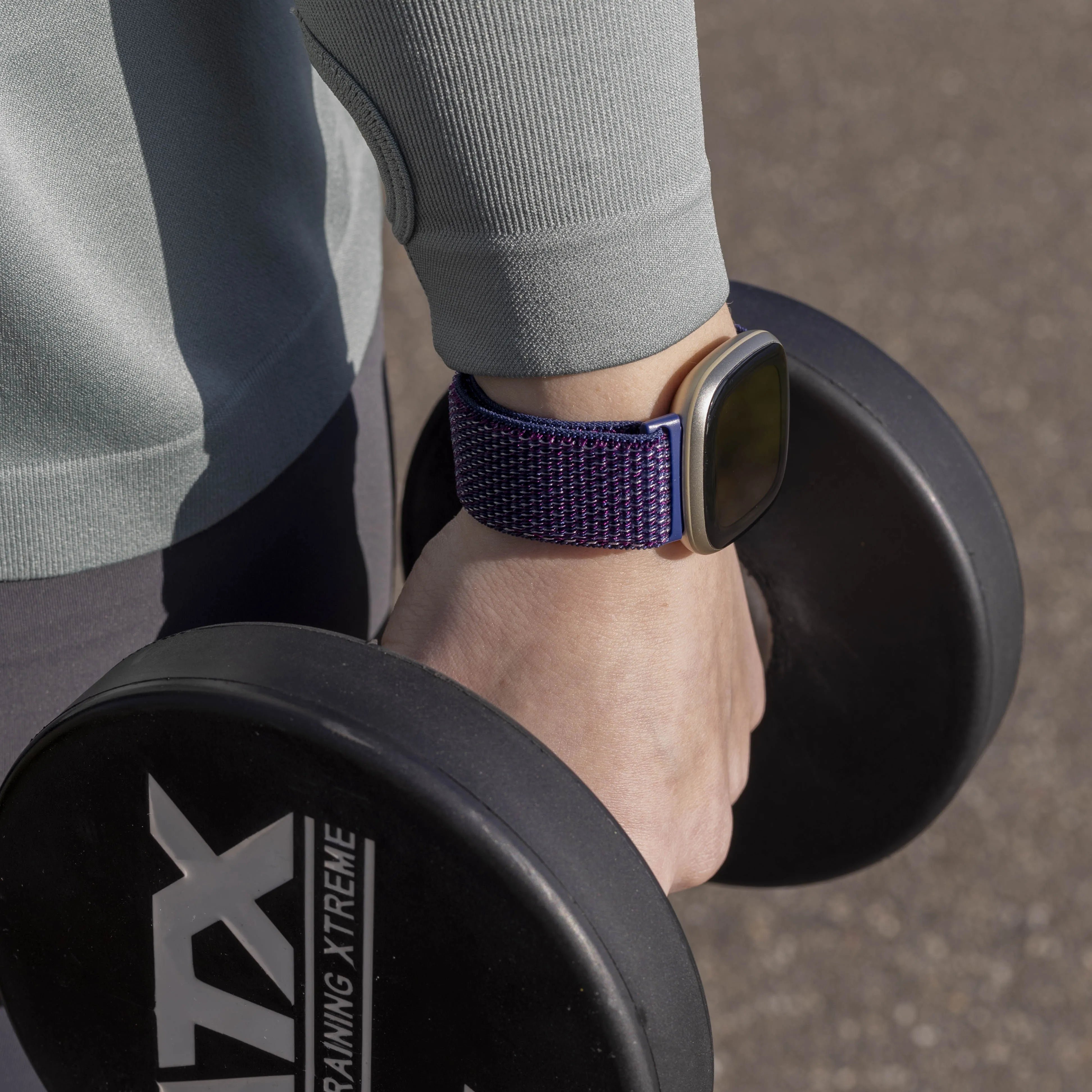 Fitbit Sense nylon bandje (indigo blauw)