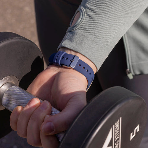 Fitbit Sense 2 luxe siliconen bandje (donkerblauw)