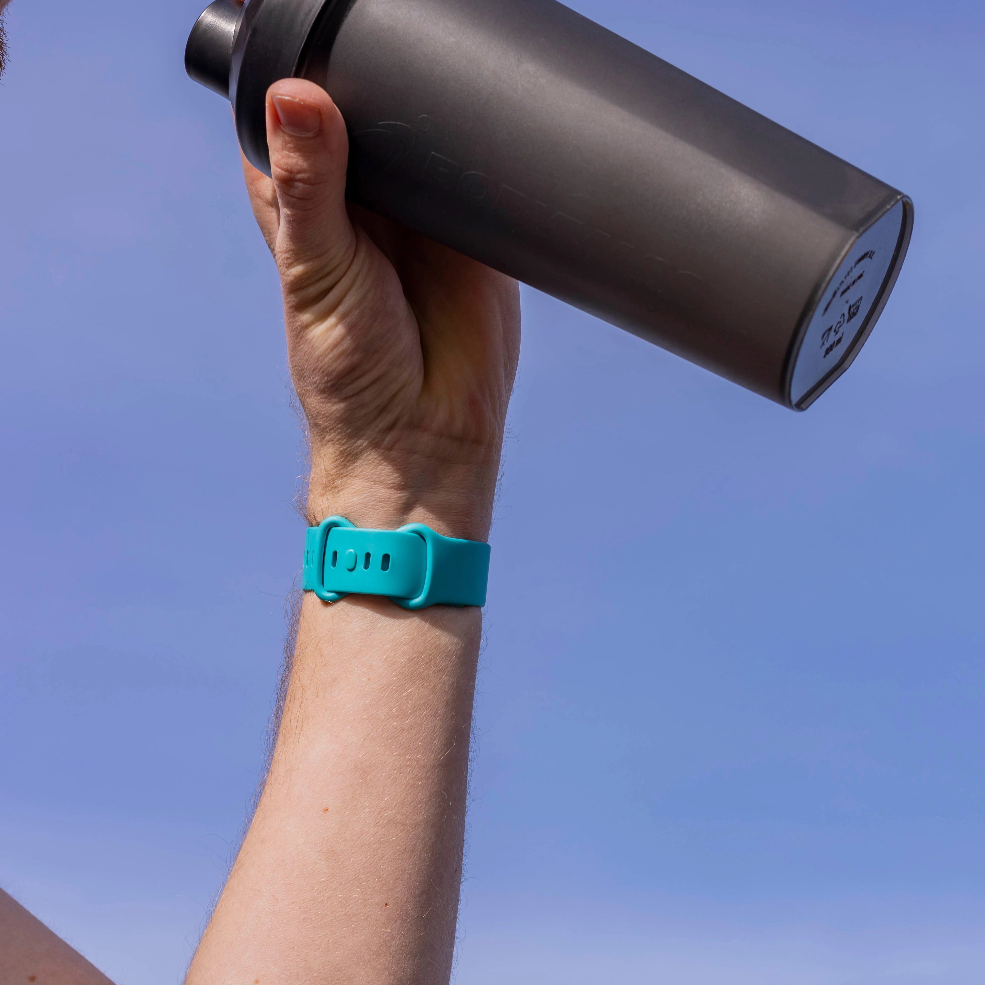 Fitbit Sense siliconen classic bandje (aqua)