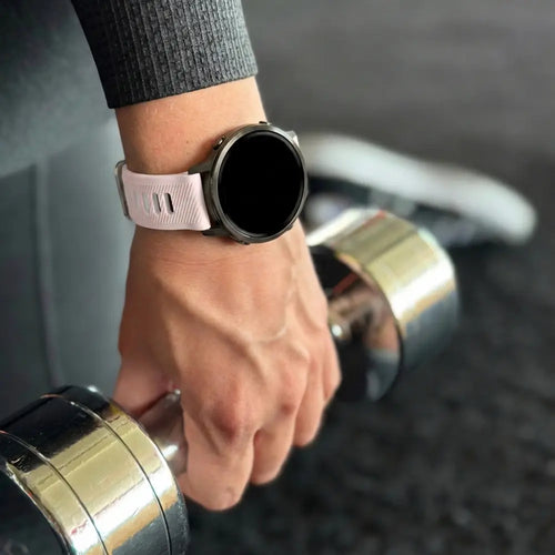 Bandz Garmin Vivoactive 4s sport band met gesp (roze/wit)