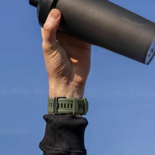 Garmin Forerunner 970 Sport Strap with Buckle (Olive Green/Black)