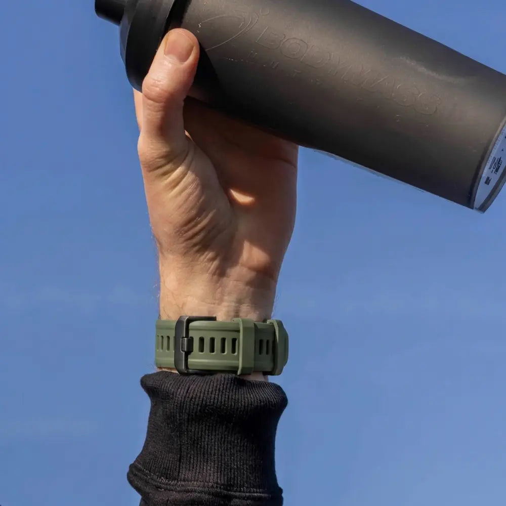 Garmin Forerunner 970 Sport Strap with Buckle (Olive Green/Black)