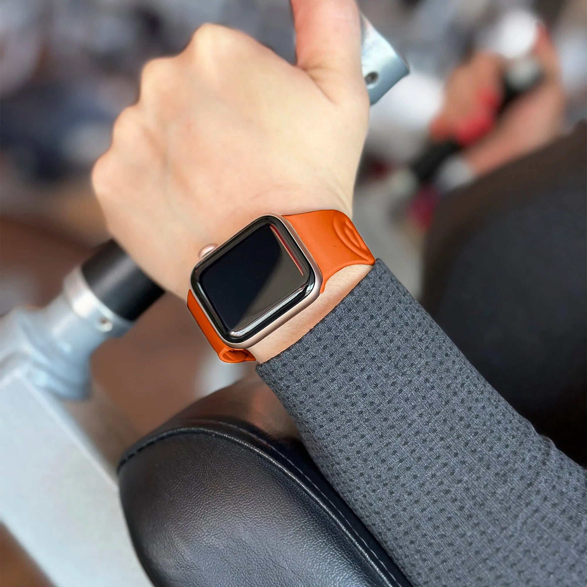 Apple Watch silicone chain band (oranje)
